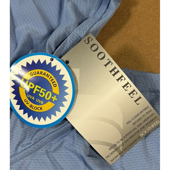 Soothfeel Women's UPF50 Hiking Outdoor Jacket Blue Size Large NEW - Picture 3 of 9